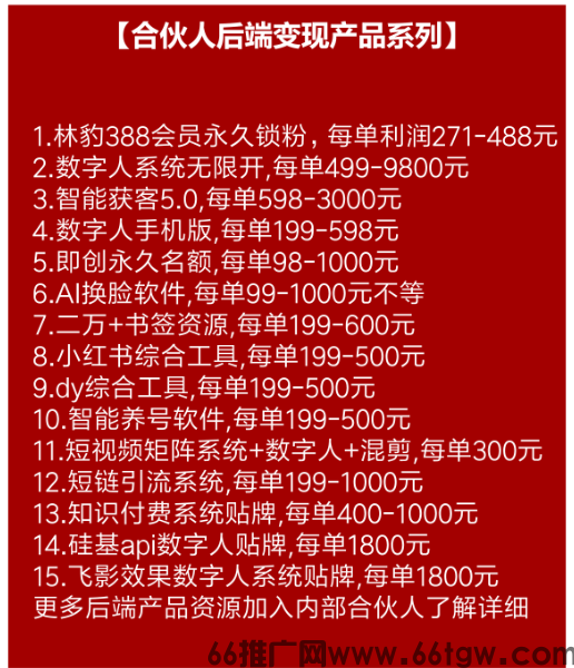 AI数字科技源头厂商招募合伙人,平均每单