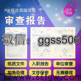 纸质征信pdf电子版修改处理入职美化逾期